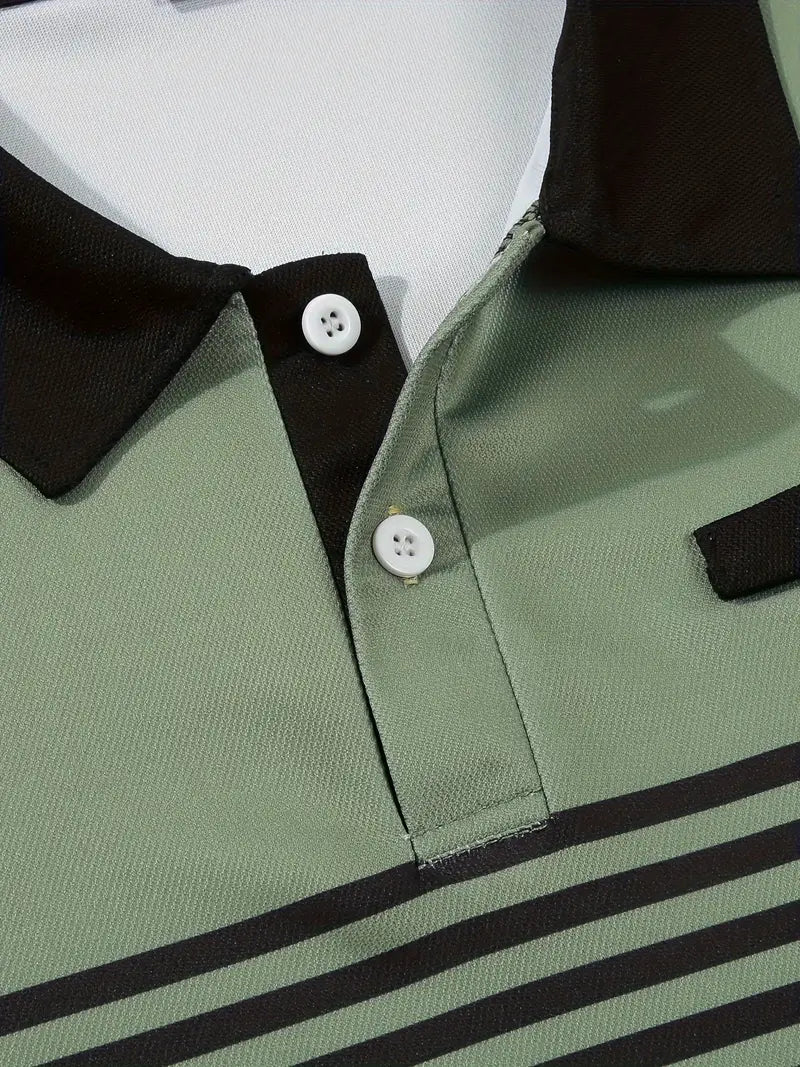 Polo elegante da uomo slim fit con cintura - maniche corte, look casual ed elegante