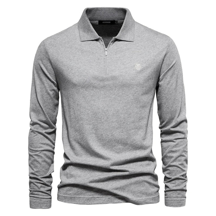 Polo a manica lunga da uomo - Stile classico e comfort eccezionale per tutti i giorni