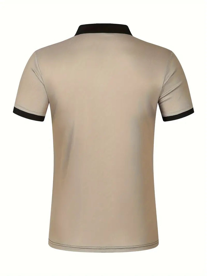 Polo elegante da uomo slim fit con cintura - maniche corte, look casual ed elegante