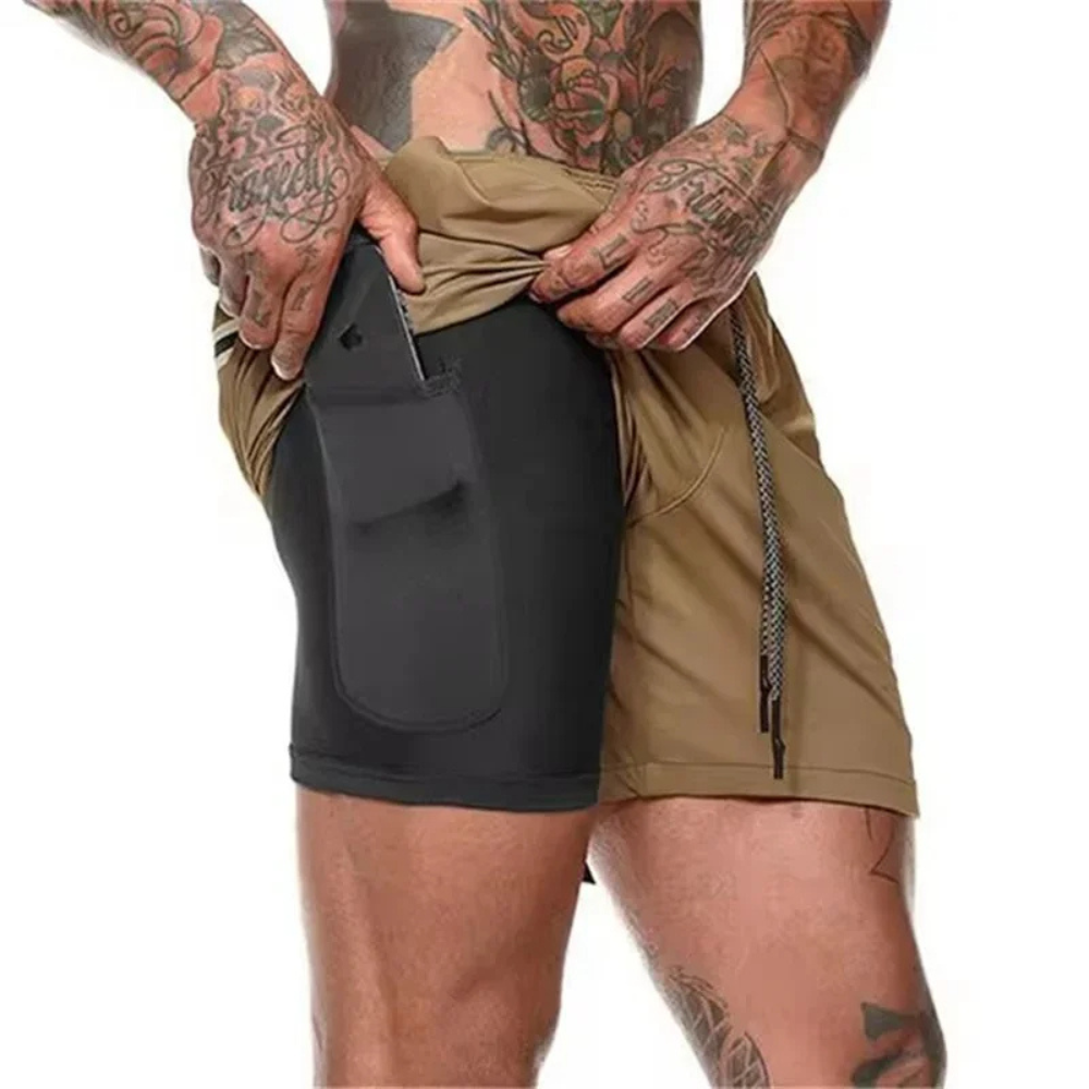 Pantaloncini sportivi ActiveFlex 2-in-1 da uomo - massimo comfort e flessibilità durante l'allenamento