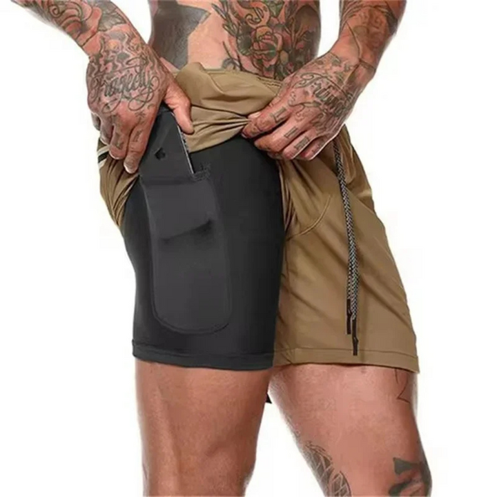 Pantaloncini sportivi ActiveFlex 2-in-1 da uomo - massimo comfort e flessibilità durante l'allenamento