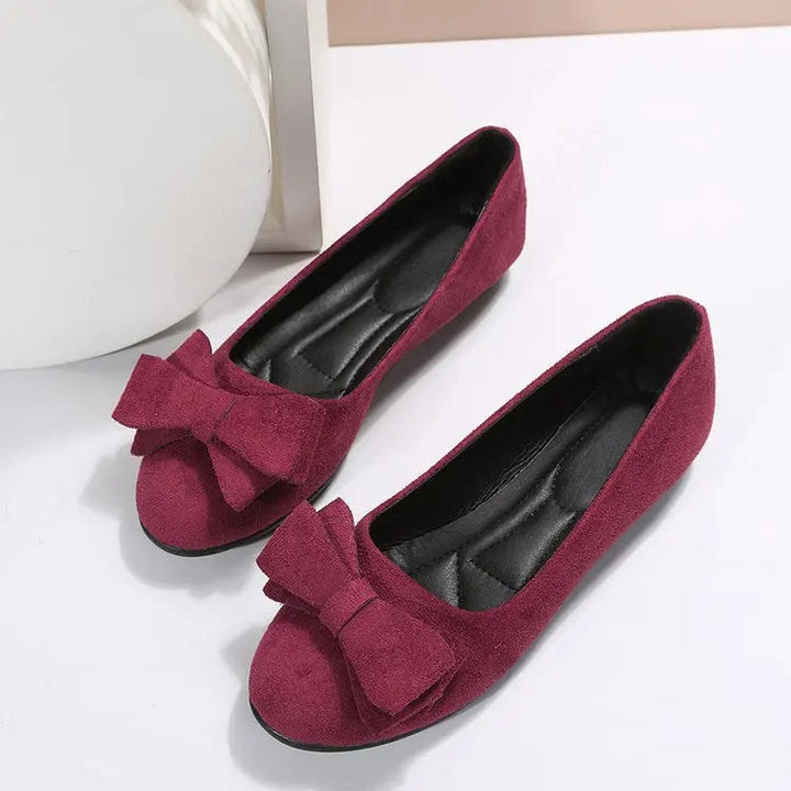 Eleganti zeppe slip-on da donna con incantevoli fiocchi per un look unico