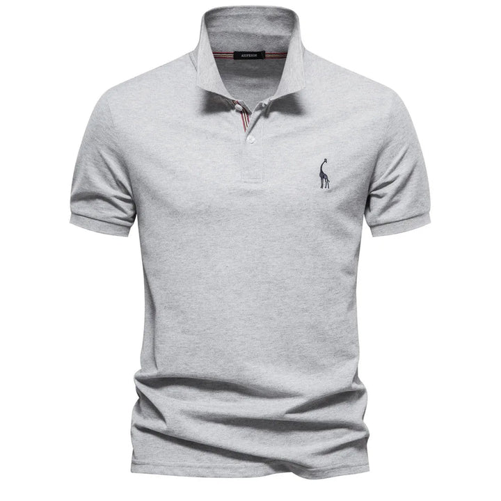 UrbanElite - Elegante polo da uomo con ricami raffinati, che assicura un look senza tempo e alla moda