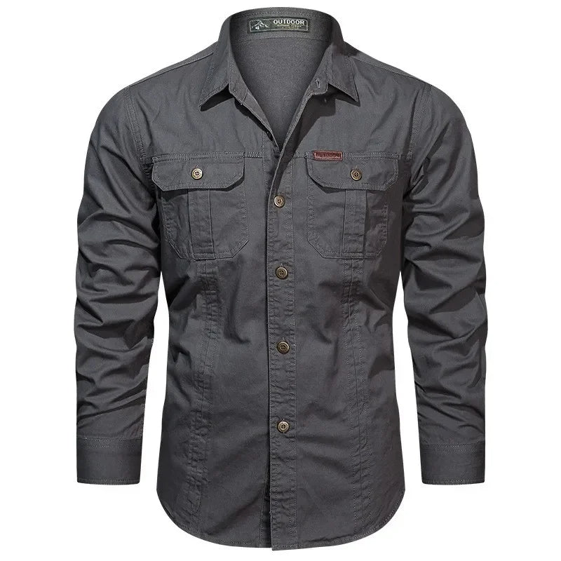 Elegante e confortevole camicia Daxon da uomo in 100% cotone
