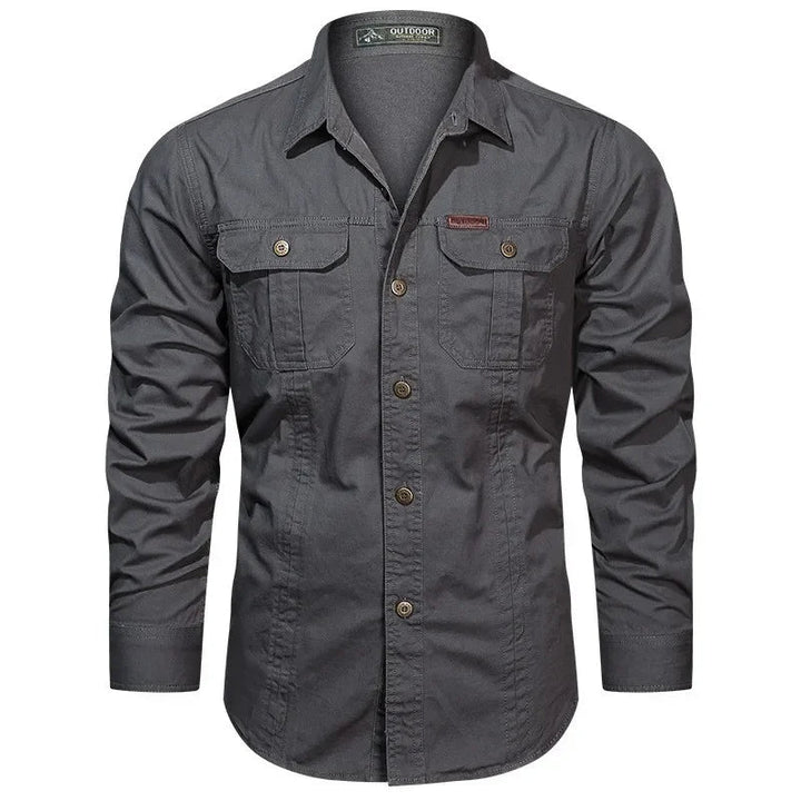 Elegante e confortevole camicia Daxon da uomo in 100% cotone