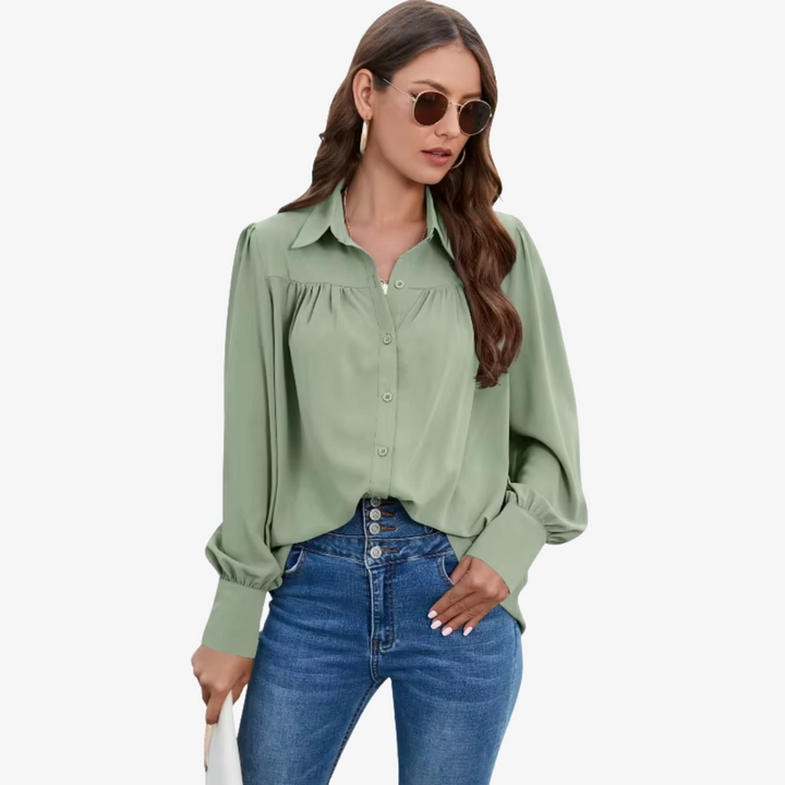 Elin - Camicetta di chiffon elegante e raffinata per un look unico