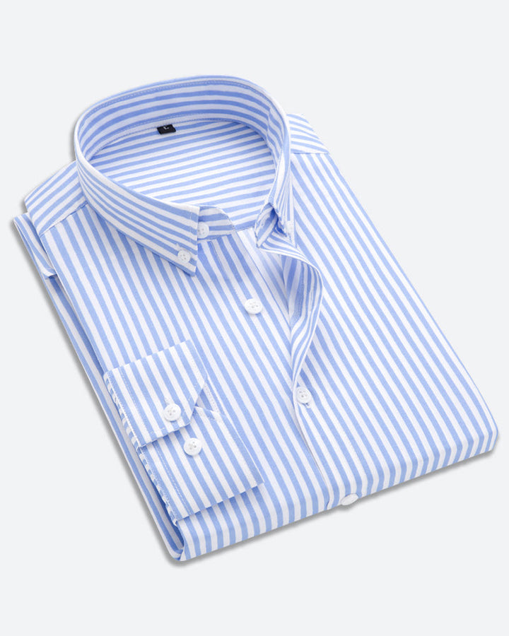 Elegante Businesshemd da uomo con lancette in stile classico e bottoni a pressione - Perfetto per un look formale.