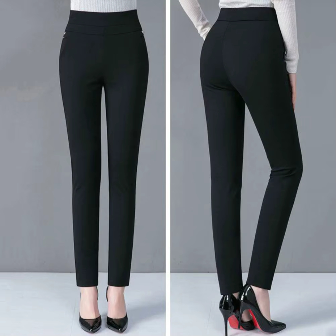 Yara - Eleganti pantaloni da donna a vita alta con gamba dritta per un look elegante e alla moda