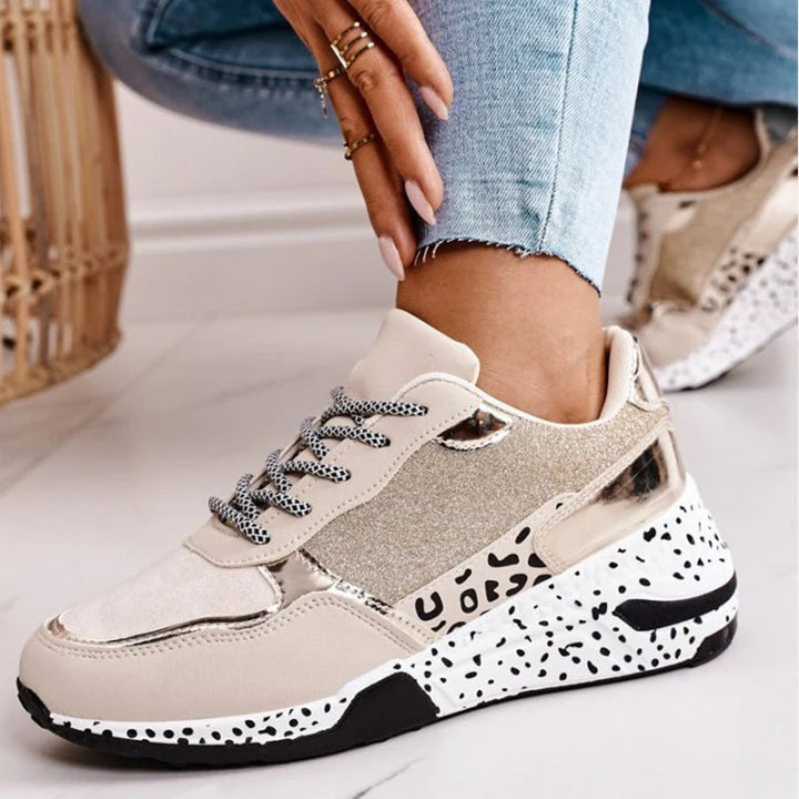Velana - Scarpe da ginnastica eleganti da donna con plateau per uno stile comodo e alla moda