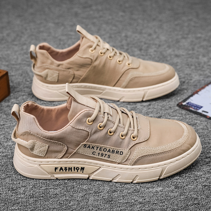 Esclusive scarpe sportive da uomo in tela con finiture uniche realizzate a mano