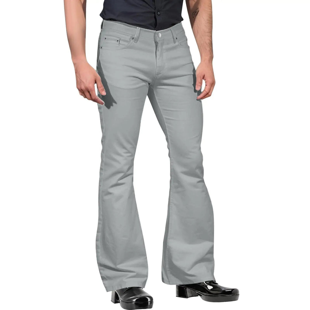 Xander - Pantaloni Retro Flare da uomo alla moda per un look elegante e senza tempo