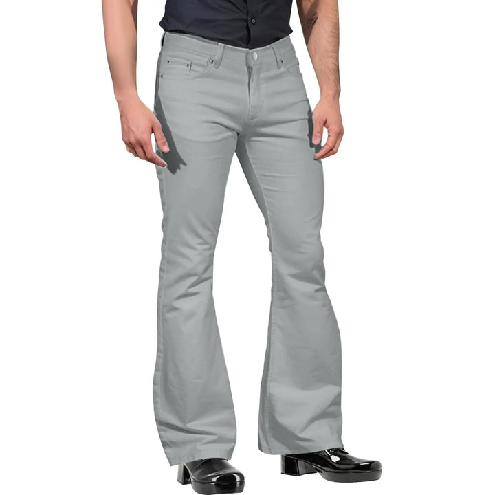 Xander - Pantaloni Retro Flare da uomo alla moda per un look elegante e senza tempo