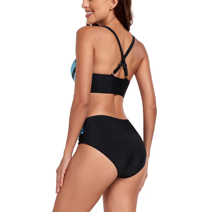 Talia - Elegante e confortevole set bikini a vita alta per donna