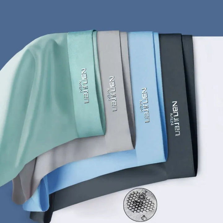 FrostFlex Esclusivo set di 4 boxer da uomo morbidi come la seta per il massimo comfort