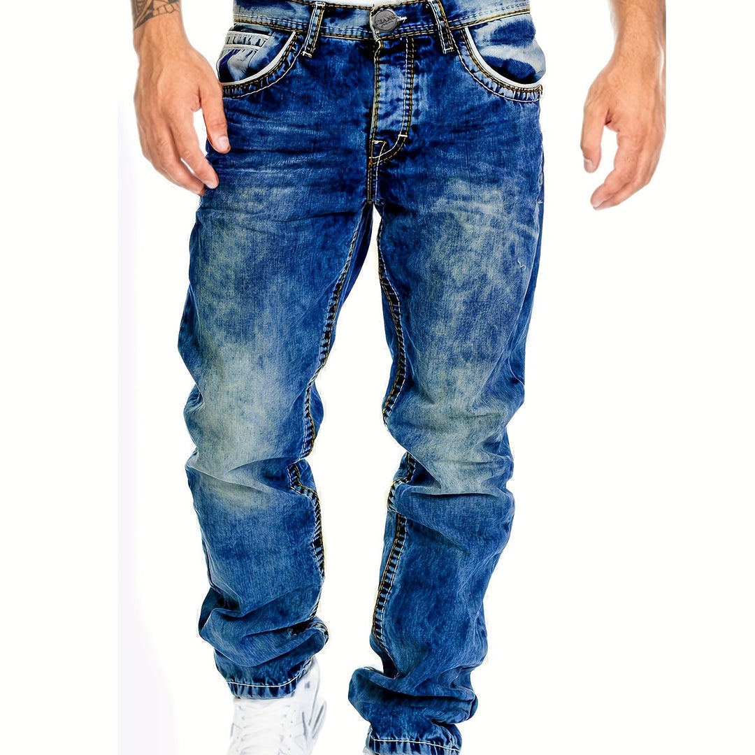 Jeans Rugged Twisted Punk da uomo - abbigliamento elegante e resistente per ogni occasione