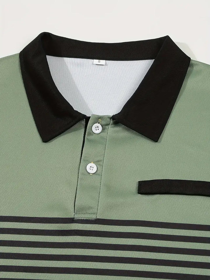 Polo elegante da uomo slim fit con cintura - maniche corte, look casual ed elegante