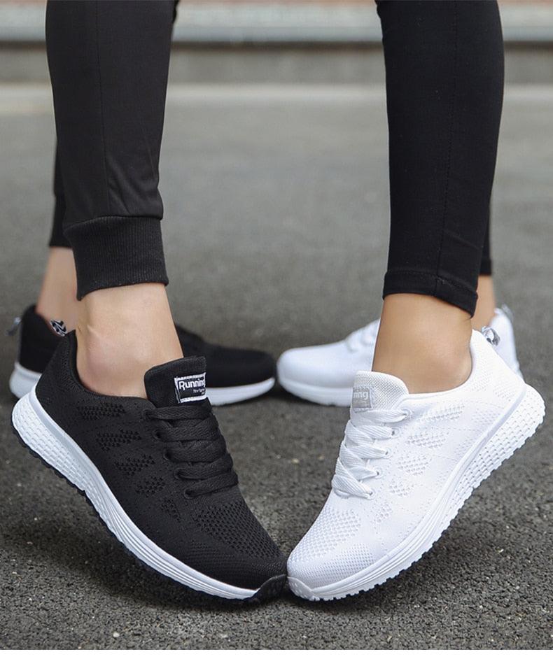 Scarpe da ginnastica casual da donna leggere e alla moda, traspiranti per un comfort che dura tutto il giorno.