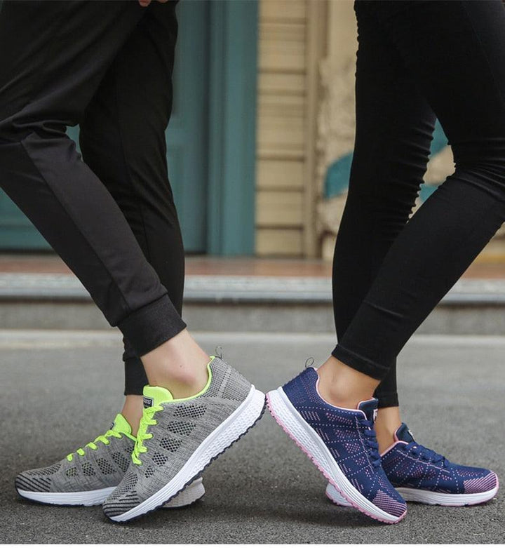 Scarpe da ginnastica casual da donna leggere e alla moda, traspiranti per un comfort che dura tutto il giorno.
