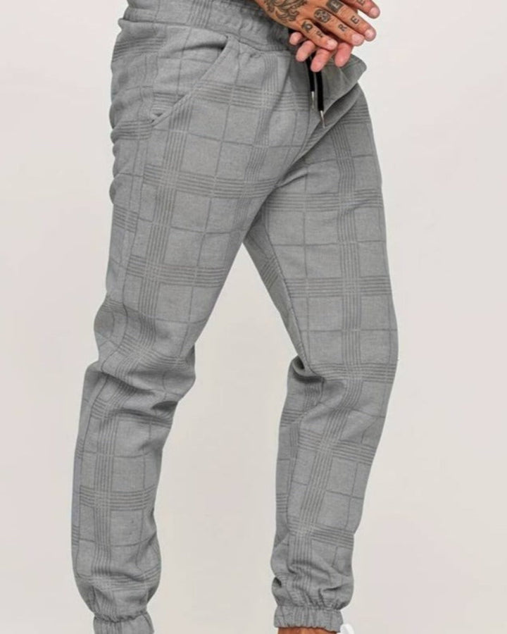 Joggers a quadri Slim Fit da uomo di UrbanFit - Un look casual elegante e confortevole