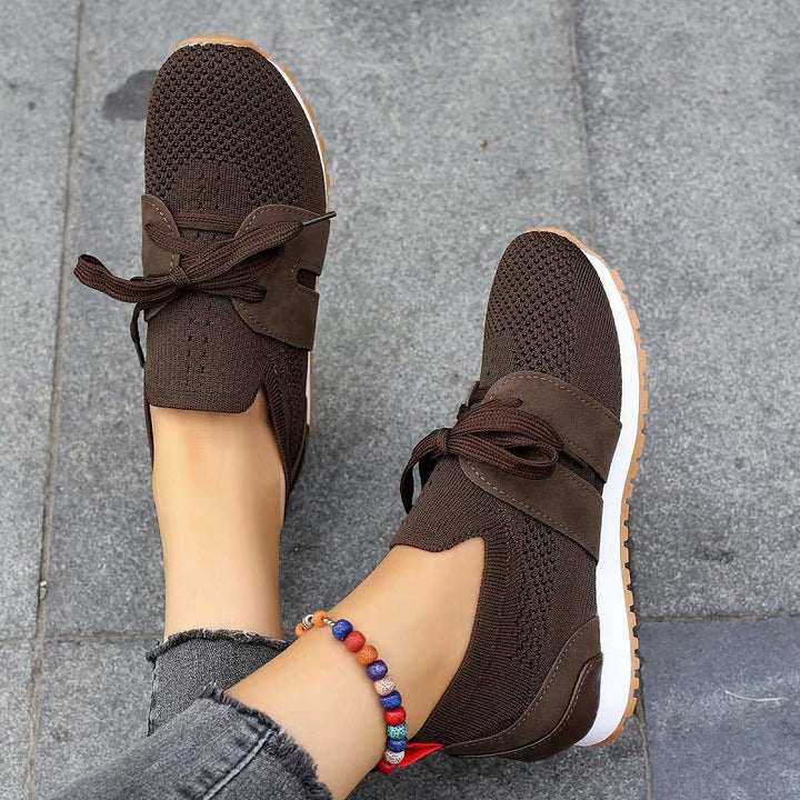 Eleganti sneakers da donna in mesh - Traspiranti, resistenti, senza lacci e facili da indossare