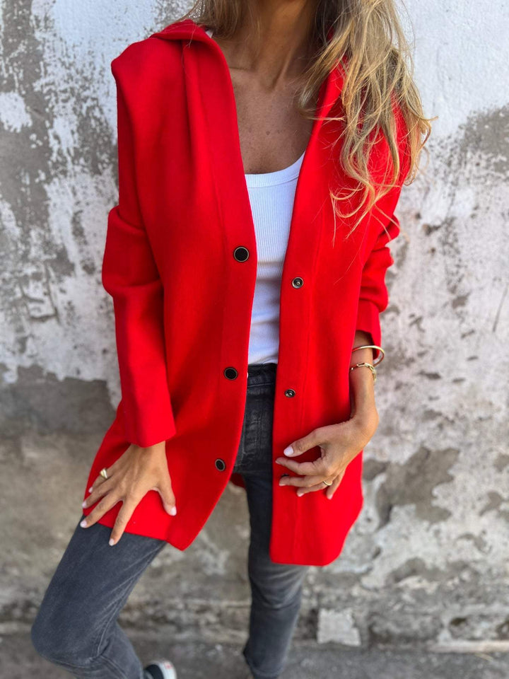 Cappotto con bottoni Élise™ elegante e raffinato per donna