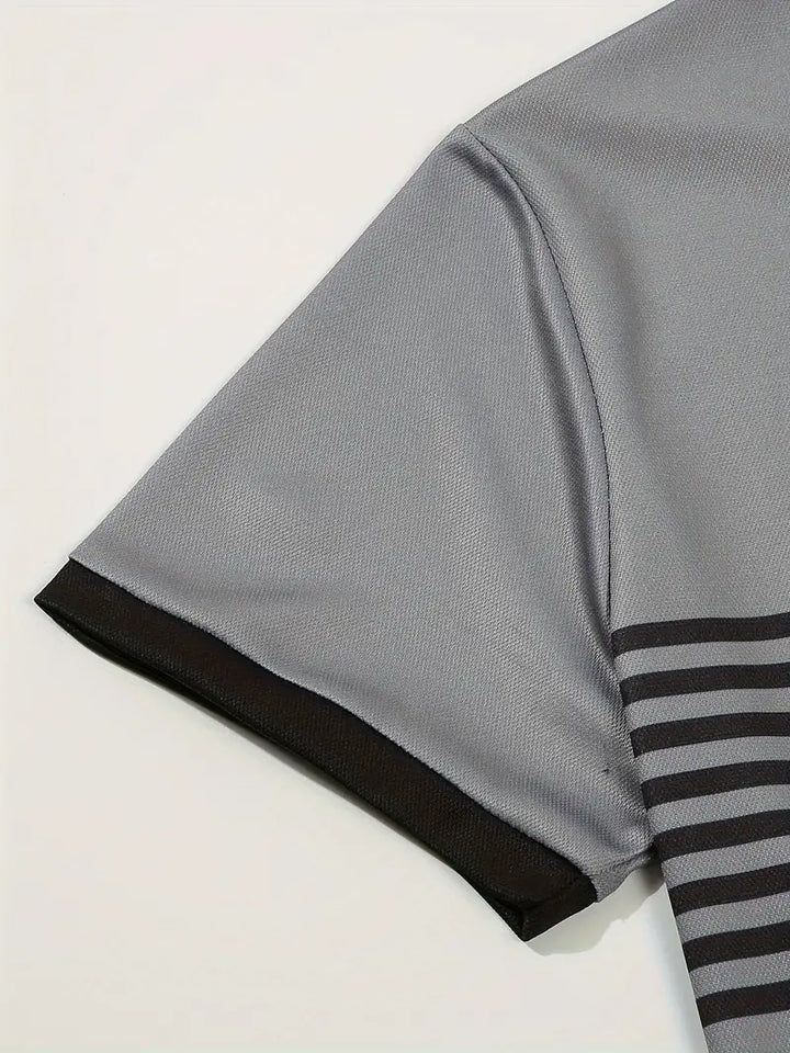 Polo elegante da uomo slim fit con cintura - maniche corte, look casual ed elegante