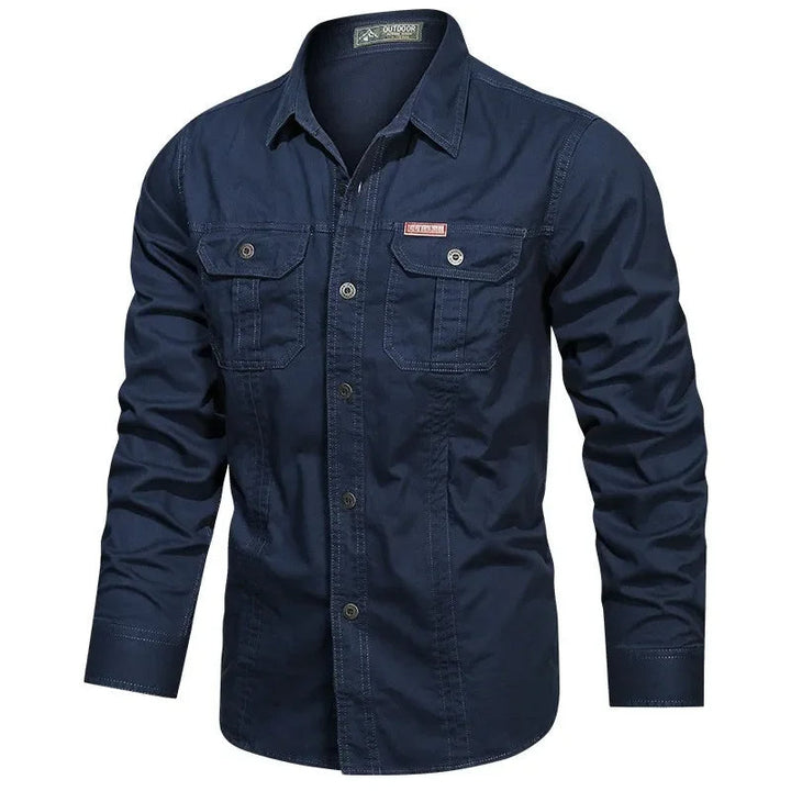 Elegante e confortevole camicia Daxon da uomo in 100% cotone