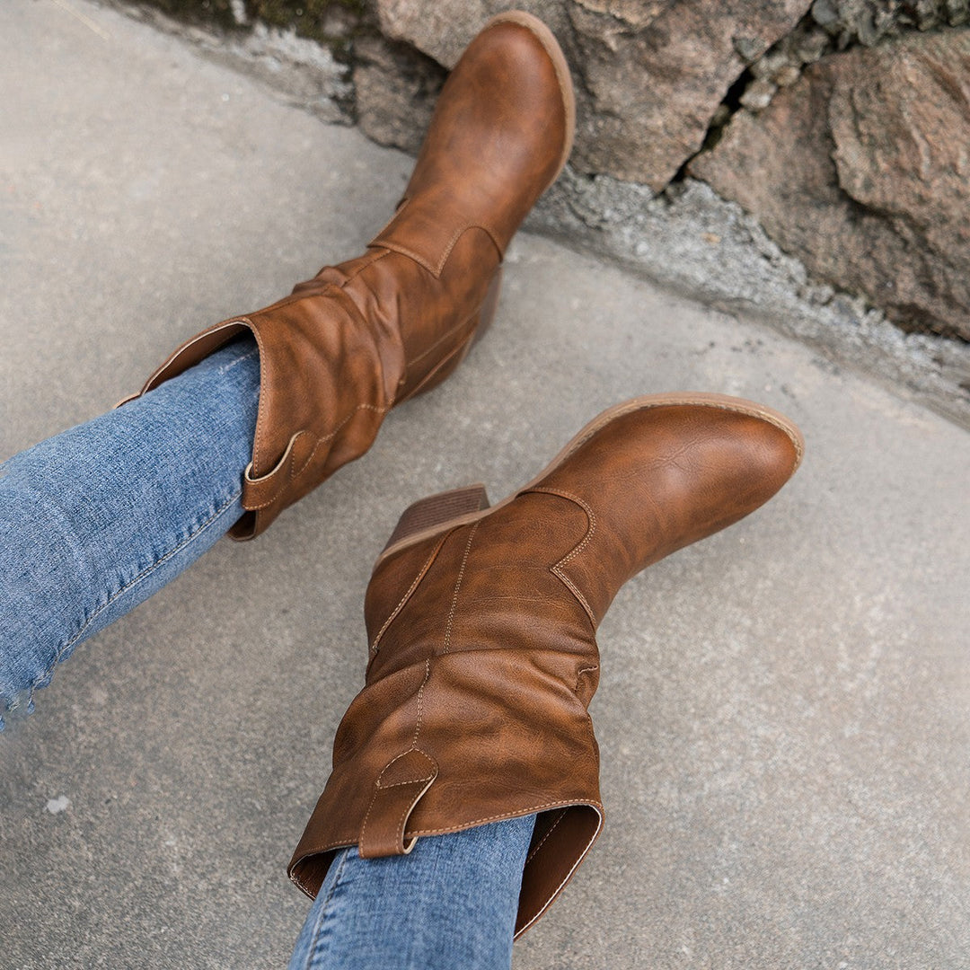 WesternCharm - Stivali da cowboy retrò da donna alla moda per un look unico