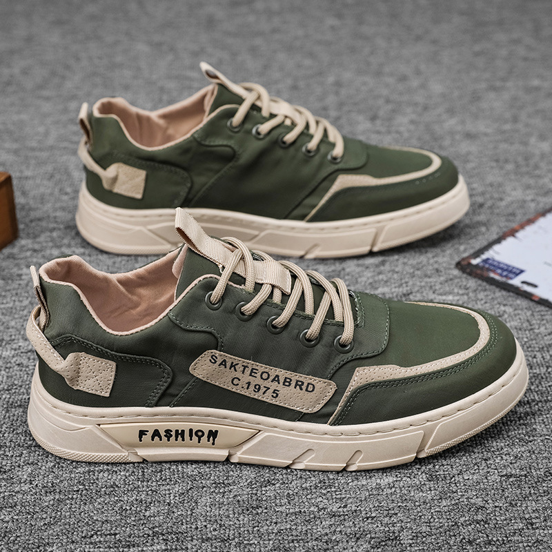 Esclusive scarpe sportive da uomo in tela con finiture uniche realizzate a mano