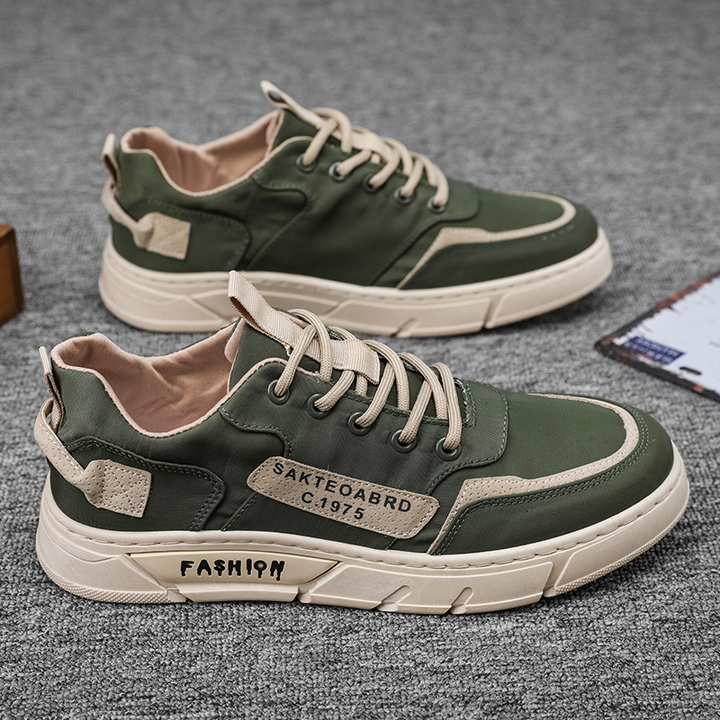 Esclusive scarpe sportive da uomo in tela con finiture uniche realizzate a mano