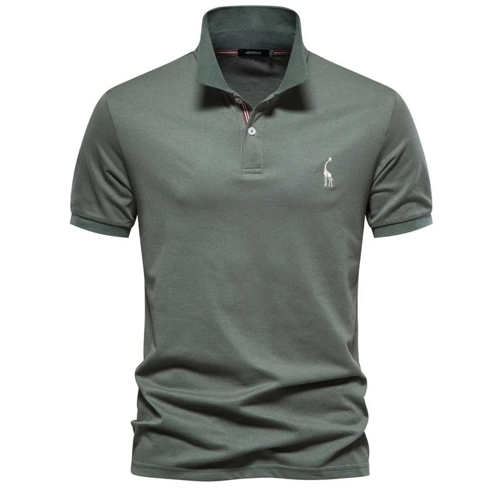UrbanElite - Elegante polo da uomo con ricami raffinati, che assicura un look senza tempo e alla moda