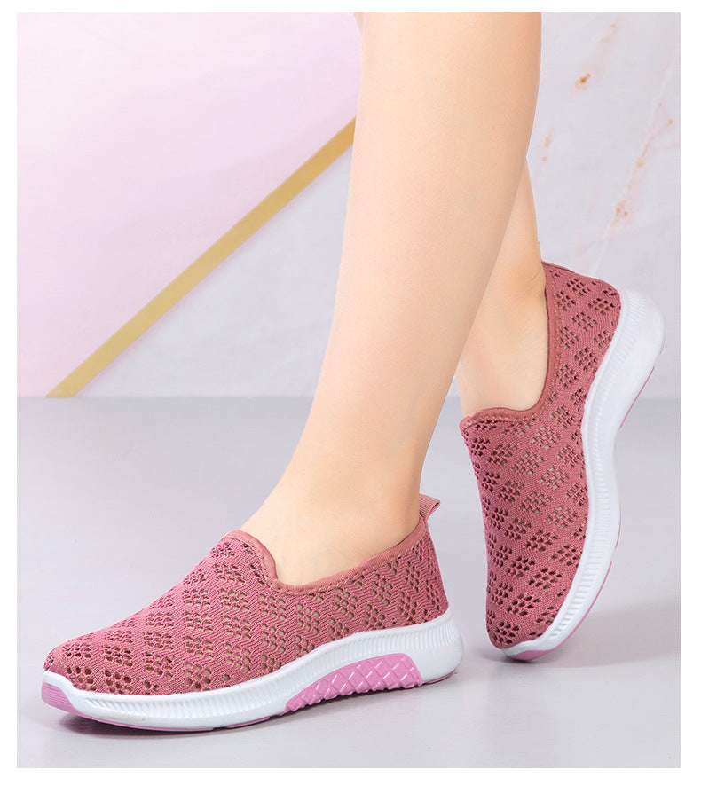 Scarpe Slip-On da donna con materiale elastico - Gummisohle sottile per un comfort estremo e un look casual elegante