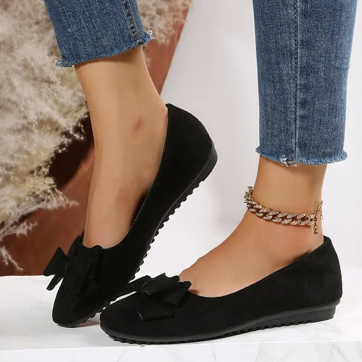 Eleganti zeppe slip-on da donna con incantevoli fiocchi per un look unico