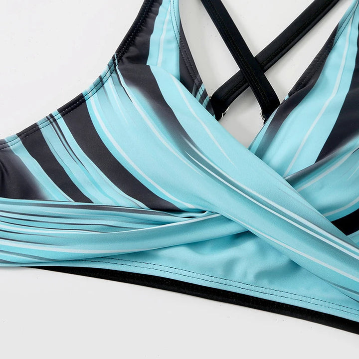 Talia - Elegante e confortevole set bikini a vita alta per donna