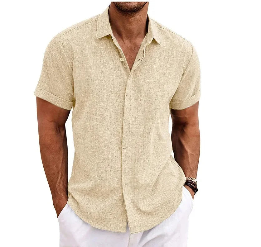 Elian - Elegante camicia da uomo in lino per un look elegante e classico