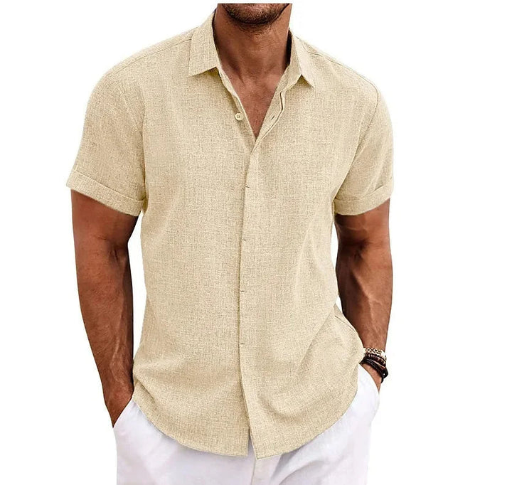 Elian - Elegante camicia da uomo in lino per un look elegante e classico