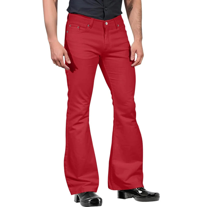 Xander - Pantaloni Retro Flare da uomo alla moda per un look elegante e senza tempo