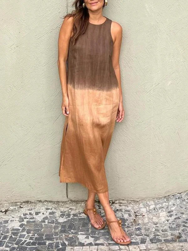 Abito estivo da donna elegante e confortevole con elegante scollatura a V