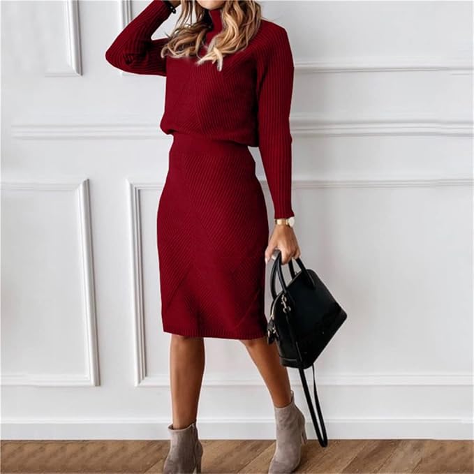 Set Pullover e Jupe Élégant - Abbigliamento elegante e confortevole per ogni occasione