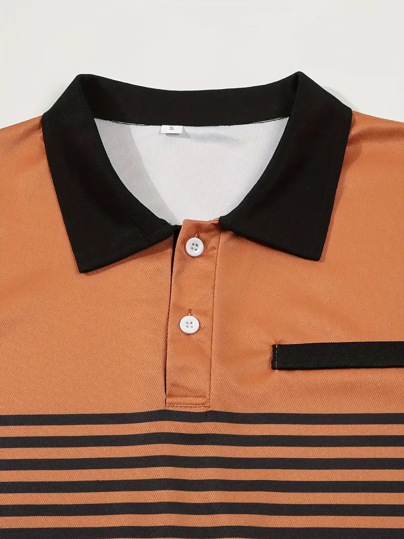 Polo elegante da uomo slim fit con cintura - maniche corte, look casual ed elegante