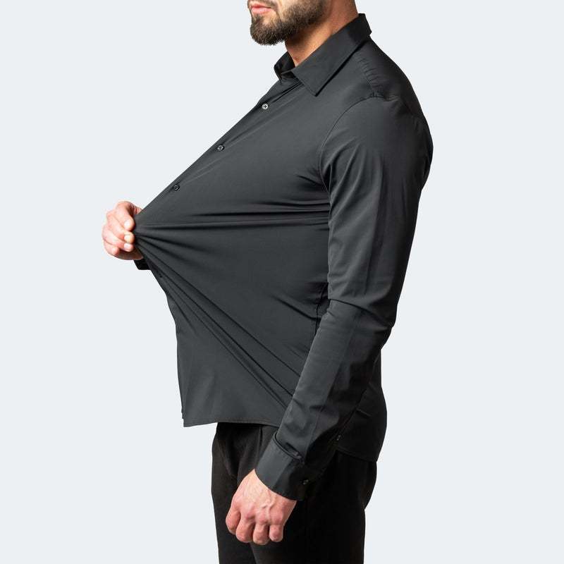 Camicia maschile slim fit elasticizzata per un look impeccabile e comfort ottimale
