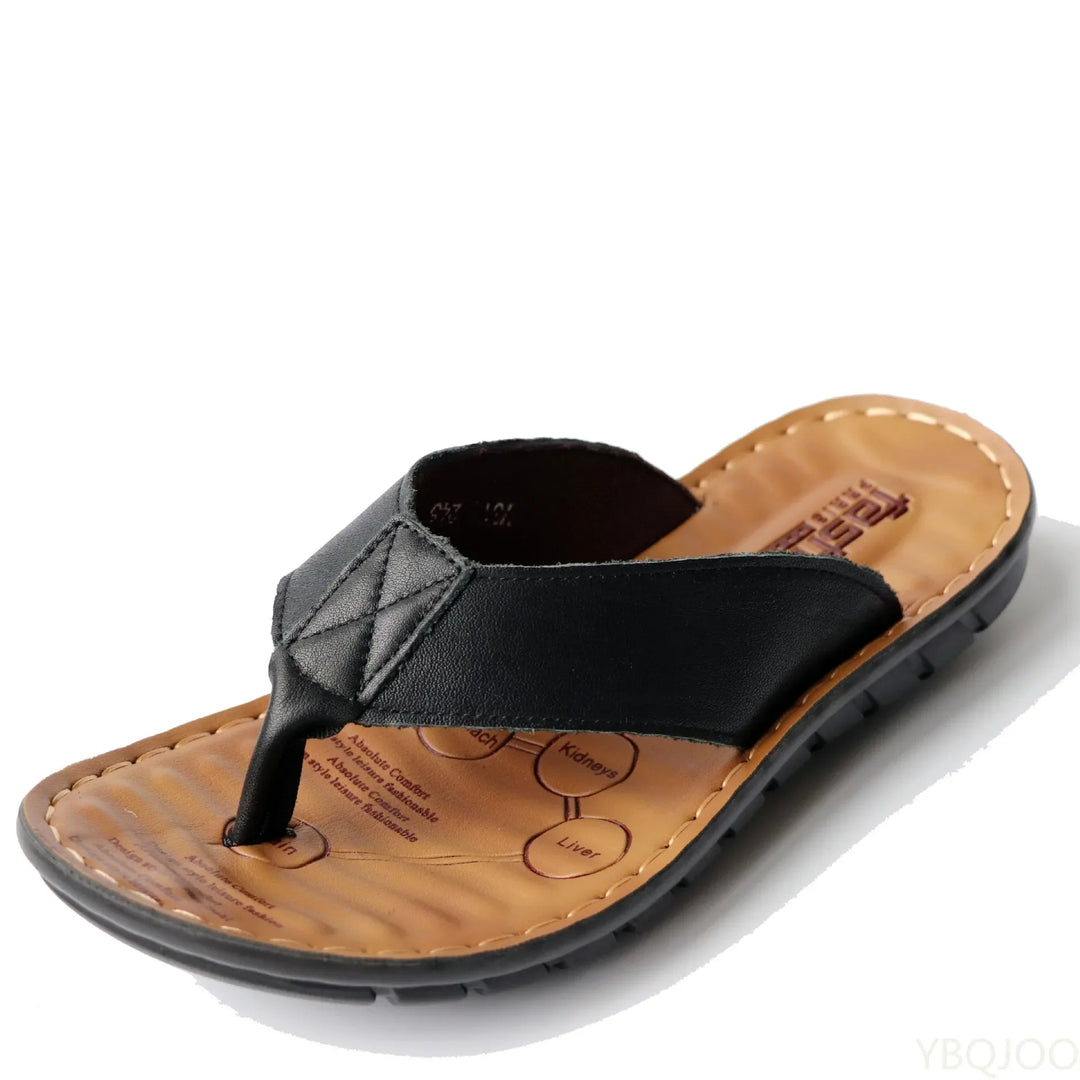 Pantofole in pelle da uomo Ravon - comfort e stile per la calda stagione estiva