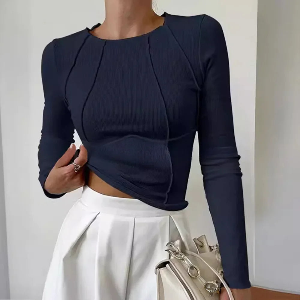 Lunara - Confortevole maglione da donna con scollo rotondo per un look elegante e raffinato