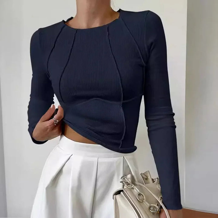 Lunara - Confortevole maglione da donna con scollo rotondo per un look elegante e raffinato