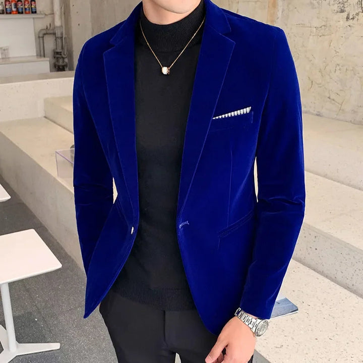 Daniel - Sofisticata giacca da uomo in velluto per ogni occasione che garantisce un look elegante e raffinato