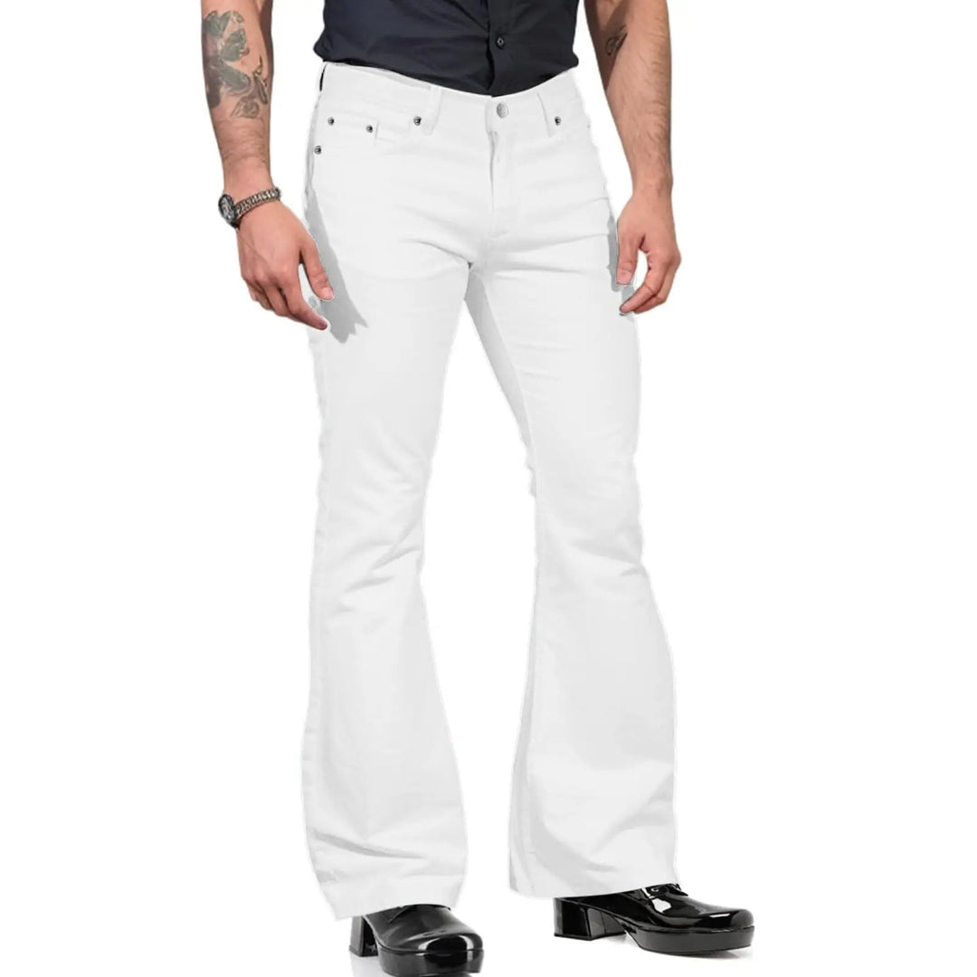 Xander - Pantaloni Retro Flare da uomo alla moda per un look elegante e senza tempo