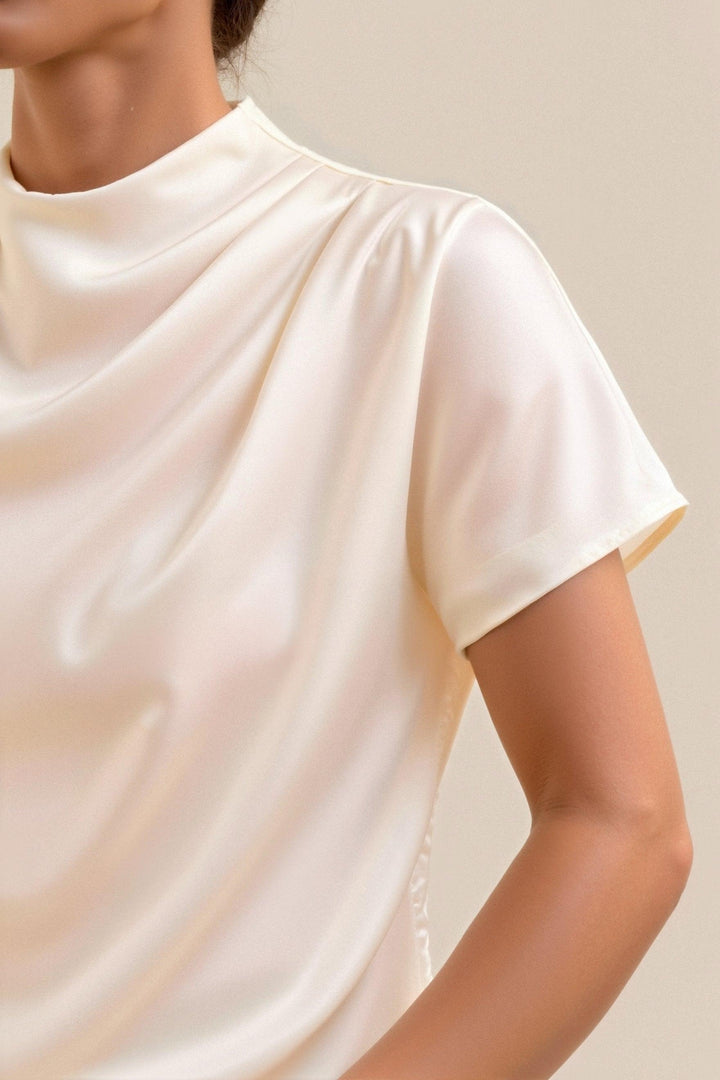 T-Shirt oversize da donna con scollatura - stile casual confortevole e di tendenza