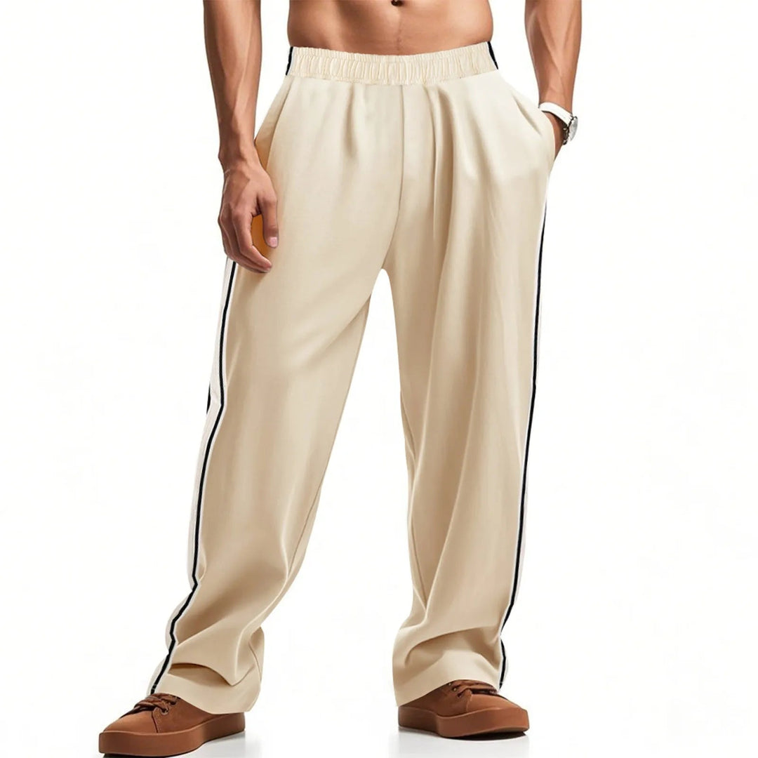 Confortevoli pantaloni da uomo con cerniera ed elastico in vita: vestibilità e comfort perfetti.