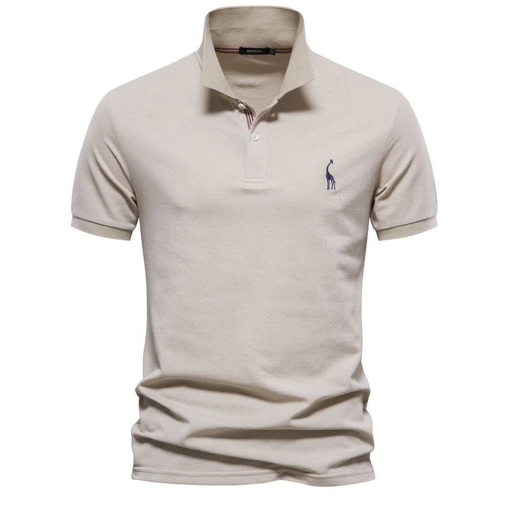 UrbanElite - Elegante polo da uomo con ricami raffinati, che assicura un look senza tempo e alla moda