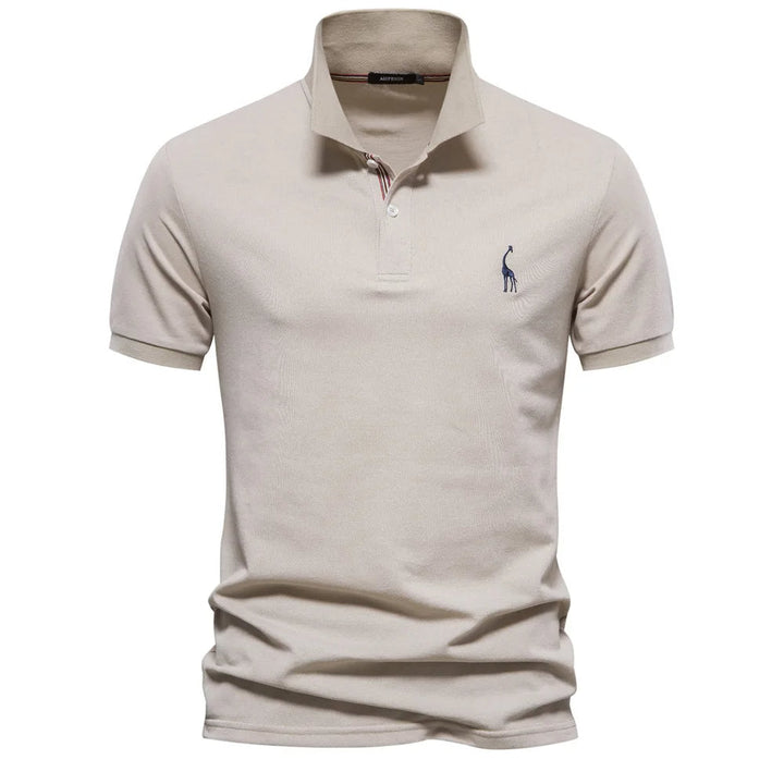 UrbanElite - Elegante polo da uomo con ricami raffinati, che assicura un look senza tempo e alla moda